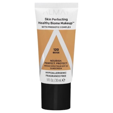 Almay Skin Perfecting Healthy Biome Makeup Sunscreen, Beige 120, Broad Spectrum SPF 25