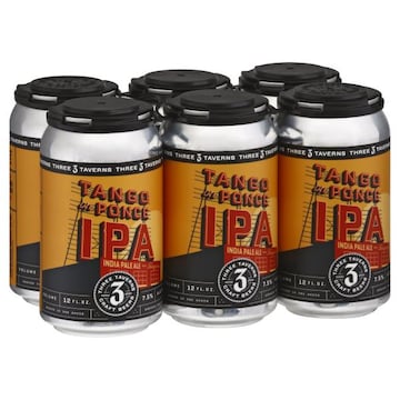Three Taverns Beer, Indian Pale Ale with Tangerine, Tango On Ponce