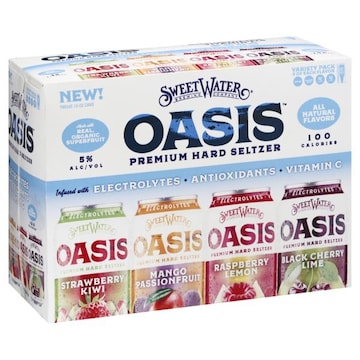 Sweetwater Brewing Co Oasis Hard Seltzer, Premium, Variety Pack