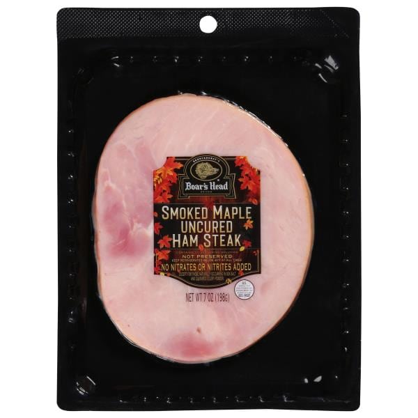 Boar's Head Smoked Maple Uncured Ham Steak Publix Super Markets