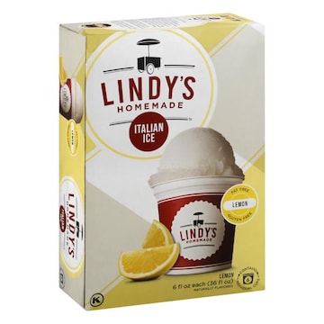 Lindy's Italian Ice, Homemade, Lemon