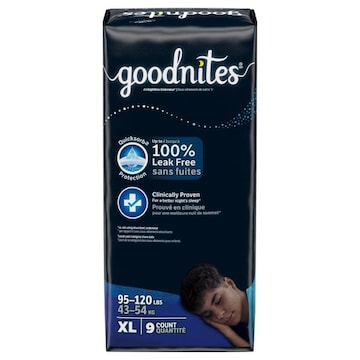 GoodNites Underwears, Nighttime, Boys, XL