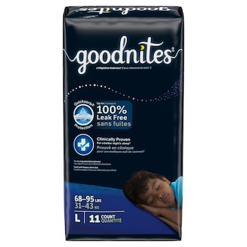 GoodNites Underwears, Nighttime, Boys, L