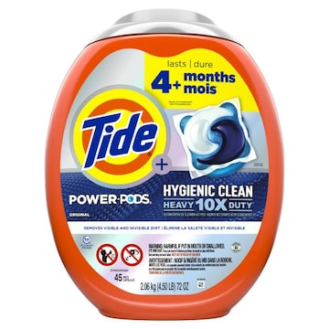 Tide Power PODS Laundry Detergent Pacs, Original, 45 Ct.