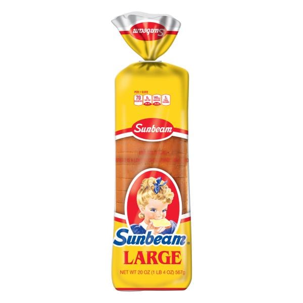 Sunbeam Sunbeam Large White Bread, Sandwich Bread, 20 oz Loaf Publix