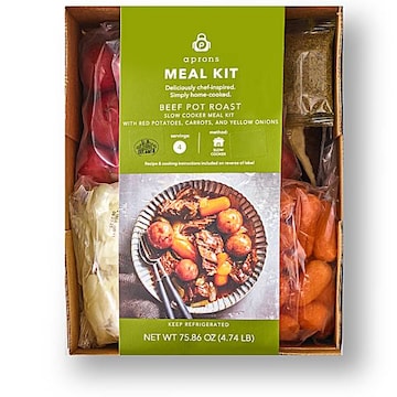 Aprons Beef Pot Roast Slow Cooker Meal Kit, With, Potatoes, Carrots and Onions