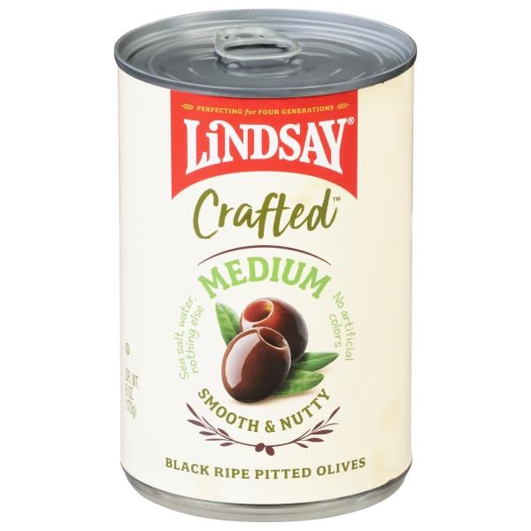 Lindsay Crafted Olives, Black Ripe Pitted, Medium | Publix Super Markets