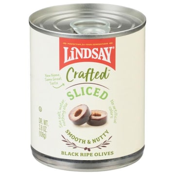 Lindsay Olives, Black Ripe, Sliced