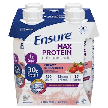Ensure Max Protein Nutrition Shake, Creamy Strawberry