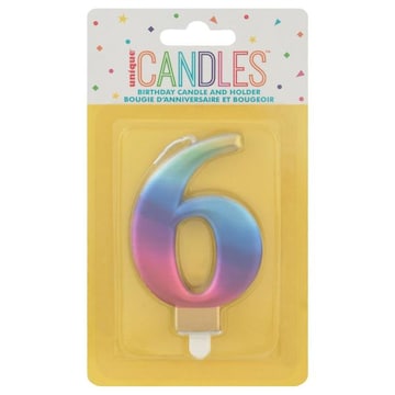 Unique Birthday Candle and Holder, 6