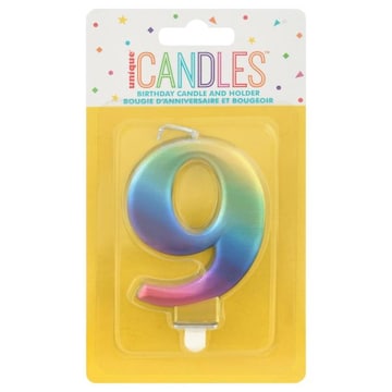 Unique Birthday Candle and Holder, 9