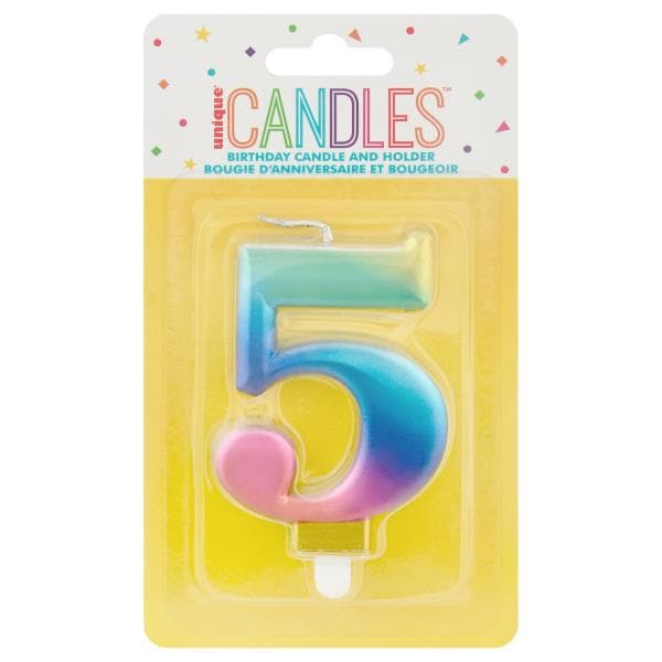 Unique Birthday Candle and Holder, Number 5 | Publix Super Markets