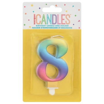 Unique Birthday Candle and Holder, 8
