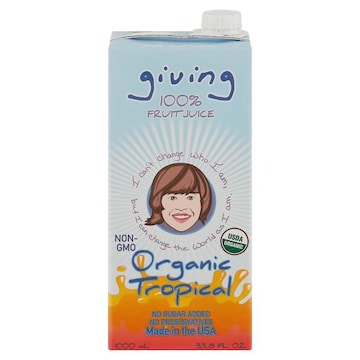 Giving 100% Fruit Juice, Organic, Tropical
