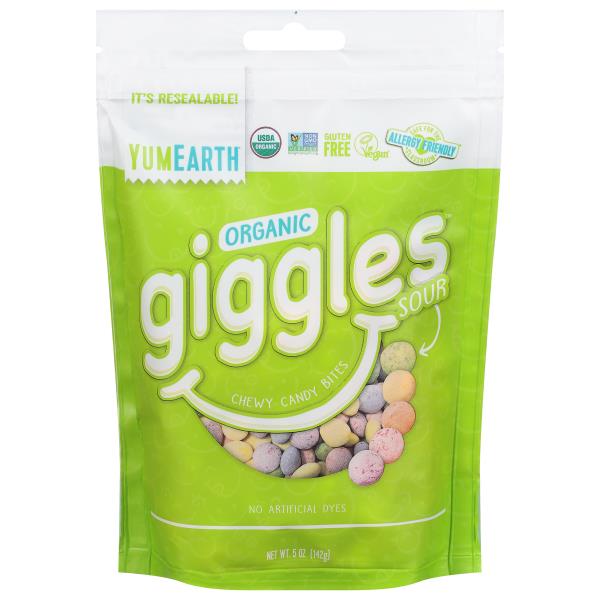YumEarth Giggles Chewy Candy Bites, Organic, Sour Publix Super Markets