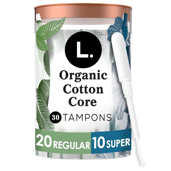 L. Tampons, Cotton, Organic, Regular + Super Publix Super Markets