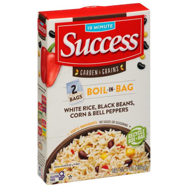 Success Garden & Grains White Rice, Black Beans, Corn & Bell Peppers