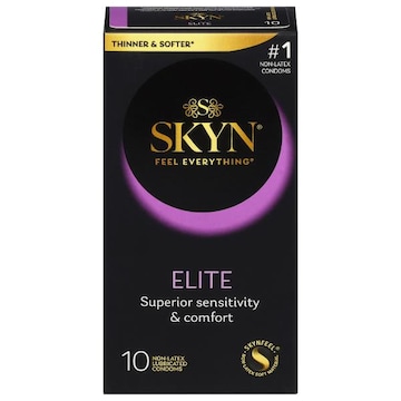 Skyn Condoms, Non-Latex, Lubricated, Elite