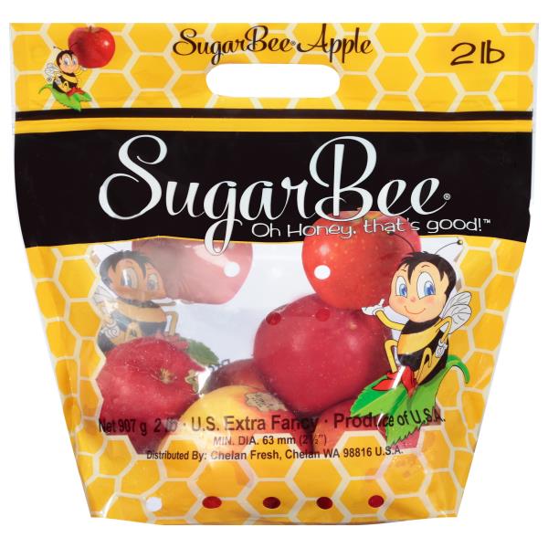 SugarBee logo with PLU (1) - SugarBee® Apples