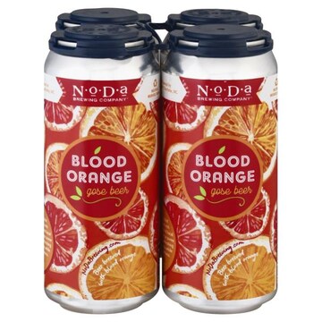 Noda Gose Beer, Blood Orange, 4 Pack