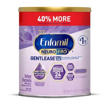 Enfamil Reduce fussiness, crying, gas, and spit-up within 24 hours of use.