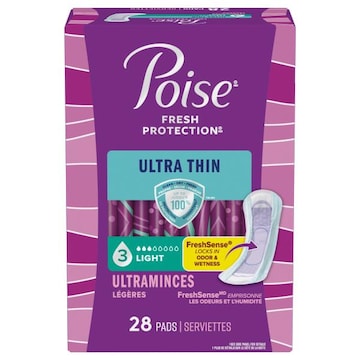 Poise Fresh Protection Ultra Thin 3 Light Pads