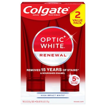 Colgate Optic White Toothpaste, Renewal, Value Pack