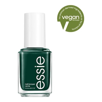 Essie  salon-quality nail polish, vegan, forest green Off Tropic