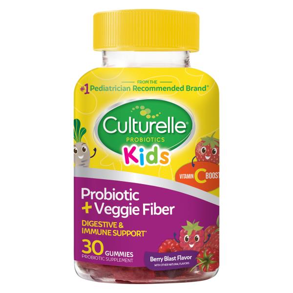 Culturelle Kids Berry Blast Flavor Gummies Probiotic + Veggie