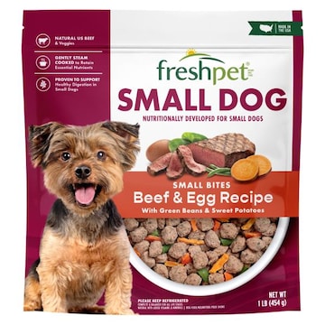Freshpet Healthy & Natural Grain Free Small Dogs/Breeds Dog Food, Fresh Beef Recipe, 1lb