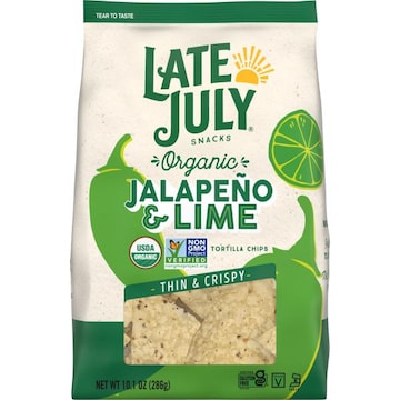 LATE JULY® Snacks Jalapeno & Lime Tortilla Chips