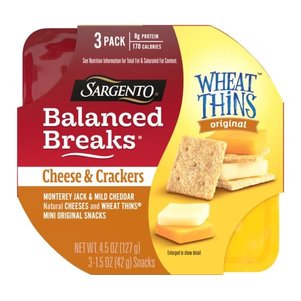 Sargento Balanced Breaks® Cheese & Crackers, Monterey Jack & Mild