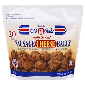 Purnell's "Old Folks" Sausage Cheese Balls, Fully Cooked