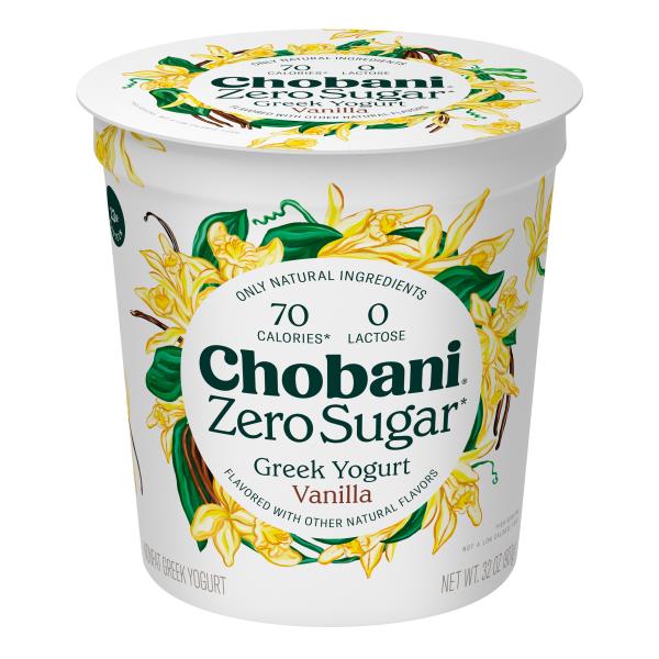 Chobani Greek Yogurt, Nonfat, Zero Sugar, Vanilla Publix Super Markets