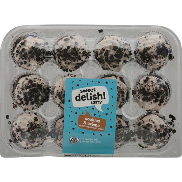 Sweet Delish! Tasty Cupcakes, Mini, Cookies & Creme Publix Super Markets
