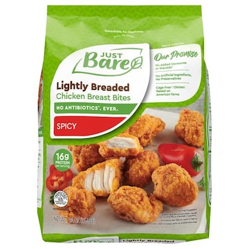 Just Bare® Fully Cooked Lightly Breaded Chicken Breast Spicy Bites
