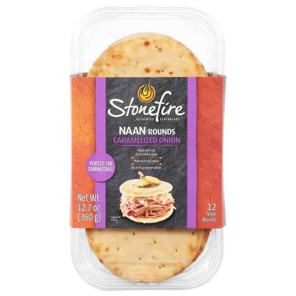 Stonefire Naan, Caramelized Onion, Rounds Publix Super Markets