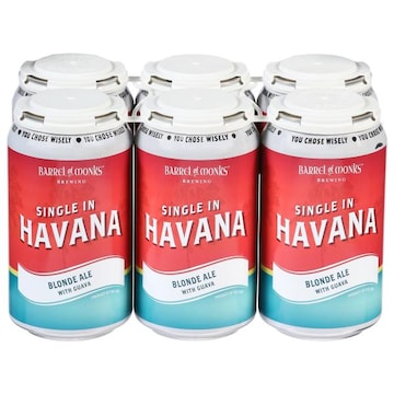 Barrel of Monks Brewing Single in Havana Blonde Ale with Guava Beer