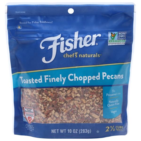Fisher Chef's Naturals Pecans, Finely Chopped, Toasted Publix Super