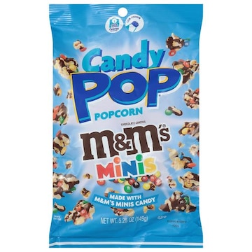 Candy Pop Popcorn, M&M's Minis Chocolate Candies