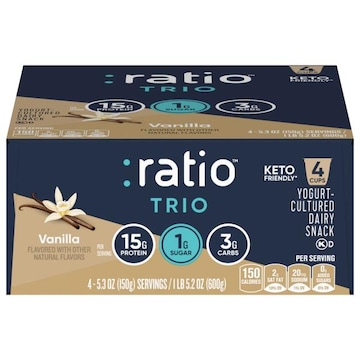 Ratio Trio Dairy Snack, Yogurt-Cultured, Vanilla
