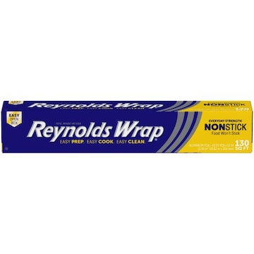 Reynolds Wrap Aluminum Foil, Everyday Strength, Nonstick, 130 Square Feet