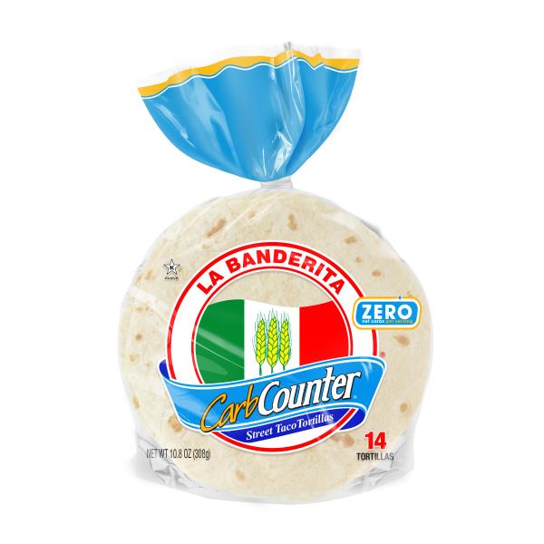 La Banderita Carb Counter CarbCounter 4.5” Street Taco Flour Tortillas