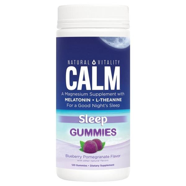 Natural Vitality Sleep, Calm, Gummies, Blueberry Pomegranate Flavor ...