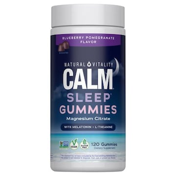 Natural Vitality Calm Blueberry Pomegranate Flavor Sleep Gummies