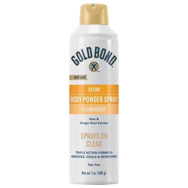 Gold Bond Body Powder Spray, Clear Scent, Clear Publix Super Markets