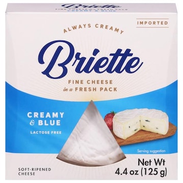 Briette Cheese, Soft-Ripened, Lactose Free, Creamy & Blue