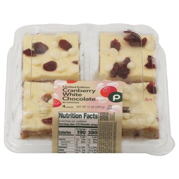 Cranberry White Chocolate Blondie 4ct