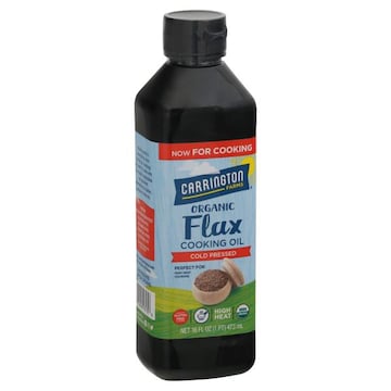 Carrington Farms Cooking Oil, Organic, Flax, Cold Pressed