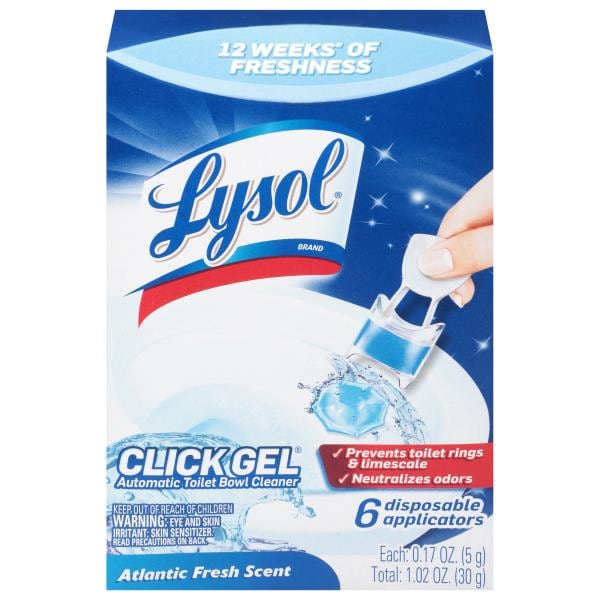 Lysol Click Gel Automatic Toilet Bowl Cleaner, Atlantic Fresh Scent